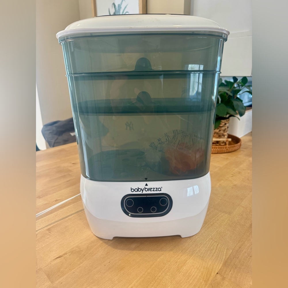 babybrezza White and Smoke Electric Baby Bottle Sterilizer